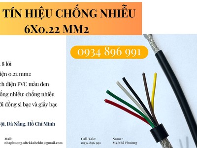 Cáp Tín Hiệu Chống Nhiễu 4x0.22 Mm2 Tại Hà Nội, Hưng Yên, Bắc Ninh 0