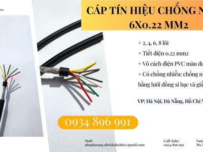 Cáp Tín Hiệu Chống Nhiễu 4x0.22 Mm2 Tại Hà Nội, Hưng Yên, Bắc Ninh 1