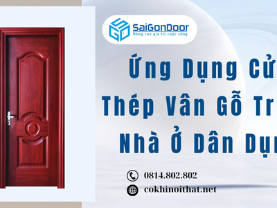 Ứng Dụng Cửa Thép Vân Gỗ Trong Nhà Ở Dân Dụng 5
