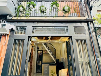 Hạ 170 triệu còn 2,98 tỷ nhà nguyễn du gò vấp 15m2, 3 tầng, hẻm thông thuận tiện buôn bán nhỏ, spa, 1