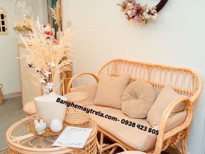 Ghế sofa mây tay cuộn giá rẻ 0