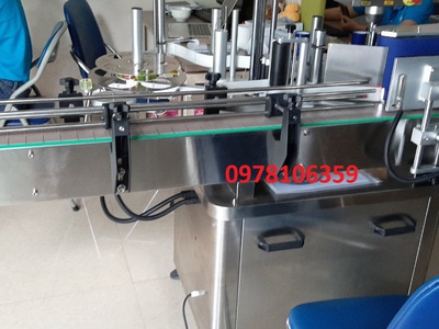 Máy dán nhãn chai tròn tự động, máy dán tem nhãn decal, máy dán 1