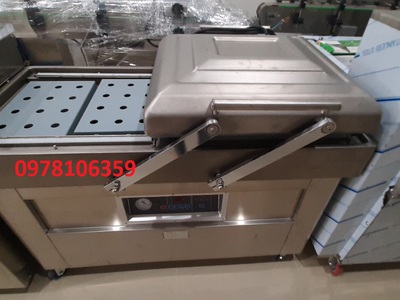 Máy hút chân không buồng đôi, máy hút chân không giò chả, thực phẩm 1