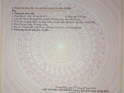  Bán đất thôn Phong Ấp, xã Tân Định, Ninh Hòa, Khánh Hòa 3