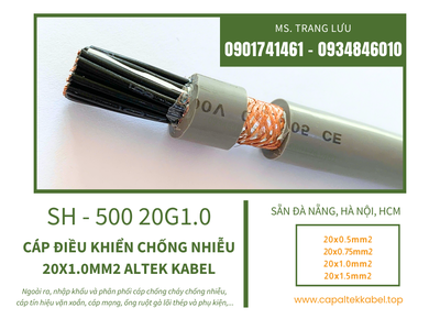 Phân phối cáp điều khiển chống nhiễu 20x1.0 Đà Nẵng, Hà Nội 3