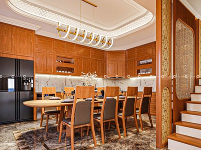 Tủ Bếp Gỗ Sồi Tự Nhiên Chữ L Sang Trọng, Ấm Cúng 1