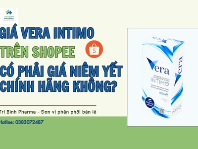Giá Vera Intimo trên Shopee có phải giá niêm yết chính hãng 0
