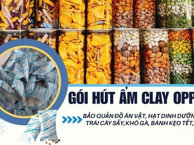 Muốn đồ ăn vặt, thực phẩm giòn lâu  Đừng quên gói hút ẩm Thịnh Phong 1