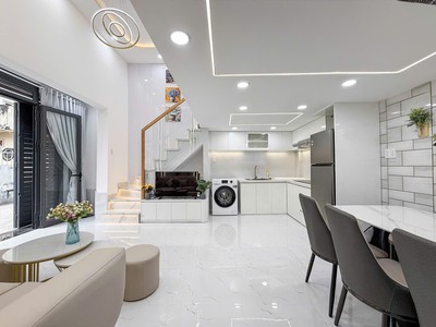 Cán góc - xây full - phan văn trị - bình thạnh - tặng full nội thất - chính chủ bán 6.9 tỷ tl - 3pn 2