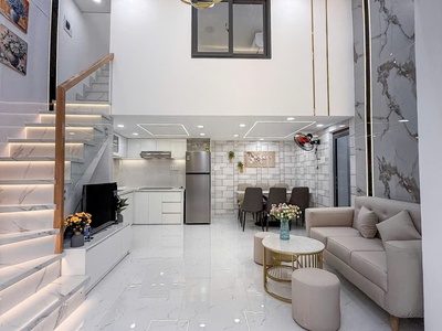 Cán góc - xây full - phan văn trị - bình thạnh - tặng full nội thất - chính chủ bán 6.9 tỷ tl - 3pn 3