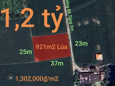 Bán gấp lô đất lúa gần trục động lực giá 1,2 tỷ 0