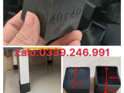 Xưởng sản xuất phụ kiện chân bàn ghế vuông 40mm 4
