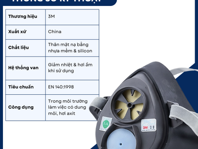Mặt nạ phòng độc 3M 3100/3200   Lựa chọn an toàn cho môi trường làm việc độc hại 0