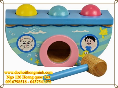 Bộ Đập bóng vui nhộn bằng gỗ chuyển tận nhà miễn phí 0