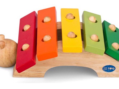 Đàn đế gỗ, phím hợp kim dễ thương 8thanh với âm thanh trong trẻo 16