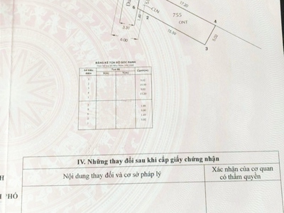 Cần bán 87m2 đất thổ cư hẻm xe hơi tới đất 3