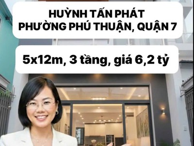 Hàng hiếm - nhà phố huỳnh tấn phát, phú thuận, quận 7   6,2 tỷ 0
