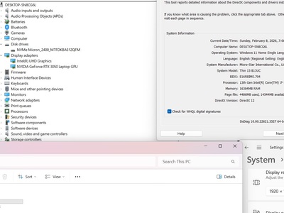 Laptop MSI Thin 15 Core i7-13620H RAM 16GB SSD 512GB 2 VGA Rời RTX 3050 Full HD Máy Đẹp 6