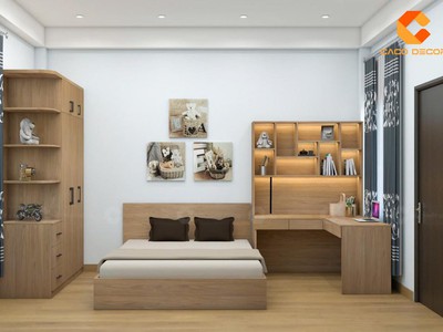 Combo Phòng Ngủ Gỗ Công Nghiệp Màu Vân Gỗ Hiện Đại 0