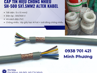 Cáp tín hiệu chống nhiễu sh-500 5x1.5mm2 Altek Kabel Đà Nẵng, Cần Thơ, Kiên Giang 0