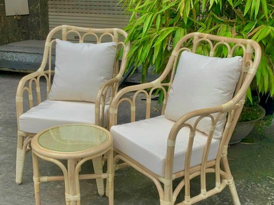 Bàn ghế mây phòng ngủ hiện đại 4