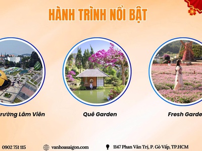 Du lịch Tết: Đà Lạt ngàn hoa đón xuân 3N3Đ 2