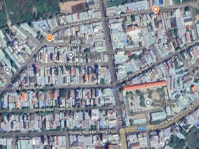 Đất mặt tiền đường lớn chu văn an   110m  thổ cư   kinh doanh tốt 0