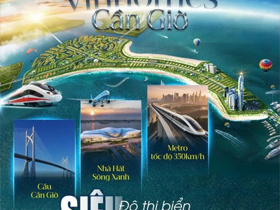 Siêu đô thị biển vinhomes green paradise cần giờ. mở bán giá biệt thự chỉ từ 9xtr/m2. cơ hội x3 tài 0