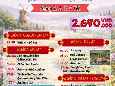 Đà Lạt Tết  Những tấm vé cuối cùng cho mùng 2, 3   4 0