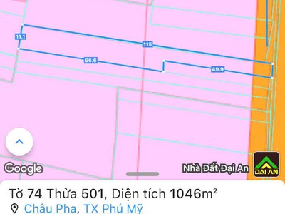 1000mv 90tc mặt tiền châu pha bà rịa đã xây tường rào bao quanh 1
