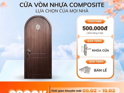 Xu hướng thiết kế mới với cửa vòm nhựa Composite: Đẹp, bền và tối ưu chi phí 0