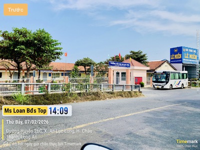 Bán đất thổ cư 150m   5x30m  xã an lục long, châu thành, long an sổ hồng riêng 0