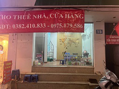 Chính chủ cho thuê tầng 1 2 mặt phố số 15 đại cồ việt, hai bà trưng, hà nội 0