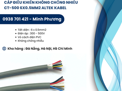 Dây cáp điện không chống nhiễu CT-500 6x0.5mm2 Altek Kabel hỗ trợ giao toàn quốc 2