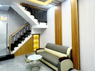 Bán gấp nhà 1/ lê đức thọ gò vấp 4,89 tỷ 35m2, 2 tầng, tặng nội thất, hẻm xe hơi thông, tiện ích 1