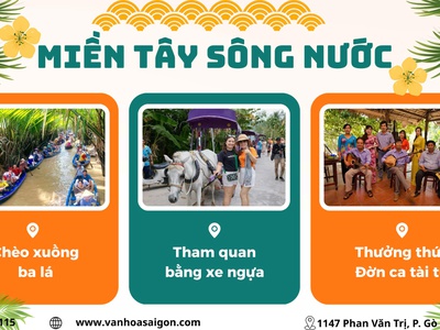 Du xuân Miền Tây sông nước Mỹ Tho Bến Tre Cần Thơ 2N1D 2