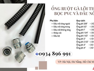 Ống Kẽm Bọc  Thép Và Đầu Nối Đủ Quy Cách Tại Đà Nẵng, Hà Nội, Hồ Chí Minh 0