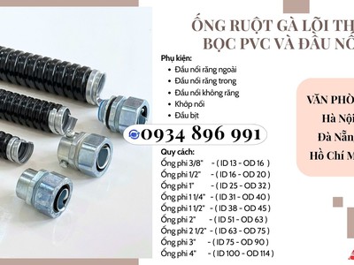 Ống Kẽm Bọc  Thép Và Đầu Nối Đủ Quy Cách Tại Đà Nẵng, Hà Nội, Hồ Chí Minh 1
