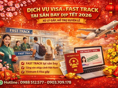 Dịch vụ Vietnam visa   Fast Track tại Sân bay dịp Tết 2026 0