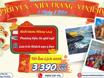 Tour Phú Yên - Nha Trang Tết 2026 - SGC Tourist 0