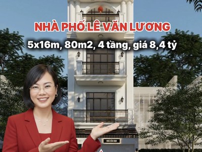 Nhà phố lê văn lương, nhà bè   5 x 16m   1 trệt 2 lầu   sân thượng   3 mặt thoáng - chỉ 8,4 tỷ 0