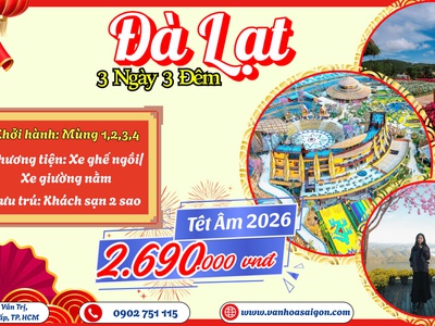 Tết Chạm Đỉnh Mây - Đà Lạt 3N3D 0