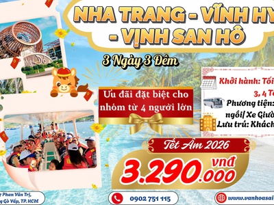 Vi vu Vĩnh Hy - Nha Trang Vịnh San Hô 3N3D 0