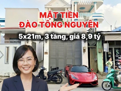 Nhà mặt tiền đào tông nguyên, tt nhà bè   vị trí kinh doanh   giá rẻ hiếm   8,9 tỷ  còn bớt lộc 0