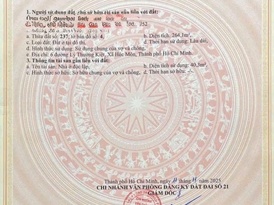 Bán nhà đất mặt tiền lý thường kiệt hóc môn - 9x30m 3