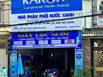 Nhà mặt tiền tô ký   hóc môn   1 trệt 1 lầu   ngang 5,5m 0