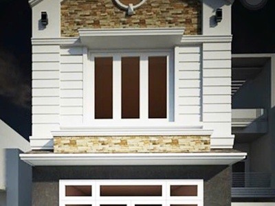 Nhà mặt tiền tô ký   hóc môn   1 trệt 1 lầu   ngang 5,5m 4