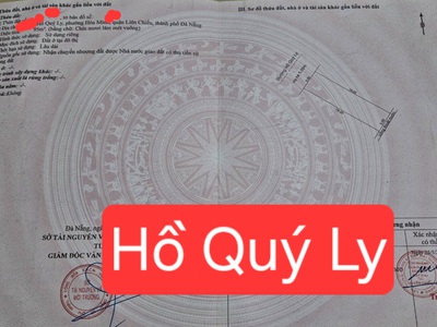 Bán đất đường hồ quý ly - vị trí kinh doanh - gần chợ 0