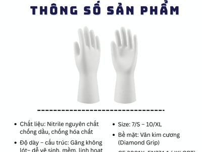 Găng Tay Nitrile N1802 0