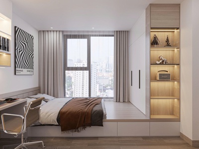 Cho thuê căn hộ cao cấp 2pn, 2vs   ban công đông nam tại 33 lê văn lương, phường nhân chính, quận 1